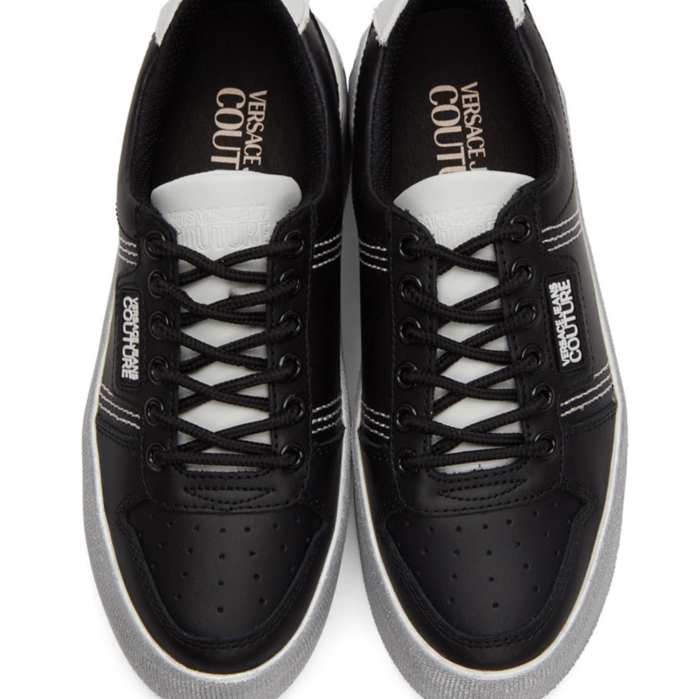 VERSACE JEANS COUTURE Black High Box Sneakers